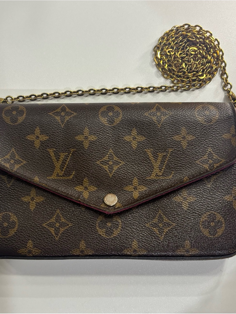 Louis Vuitton Monogram Felicie Pochette Crossbody Wallet - Picture 7 of 9